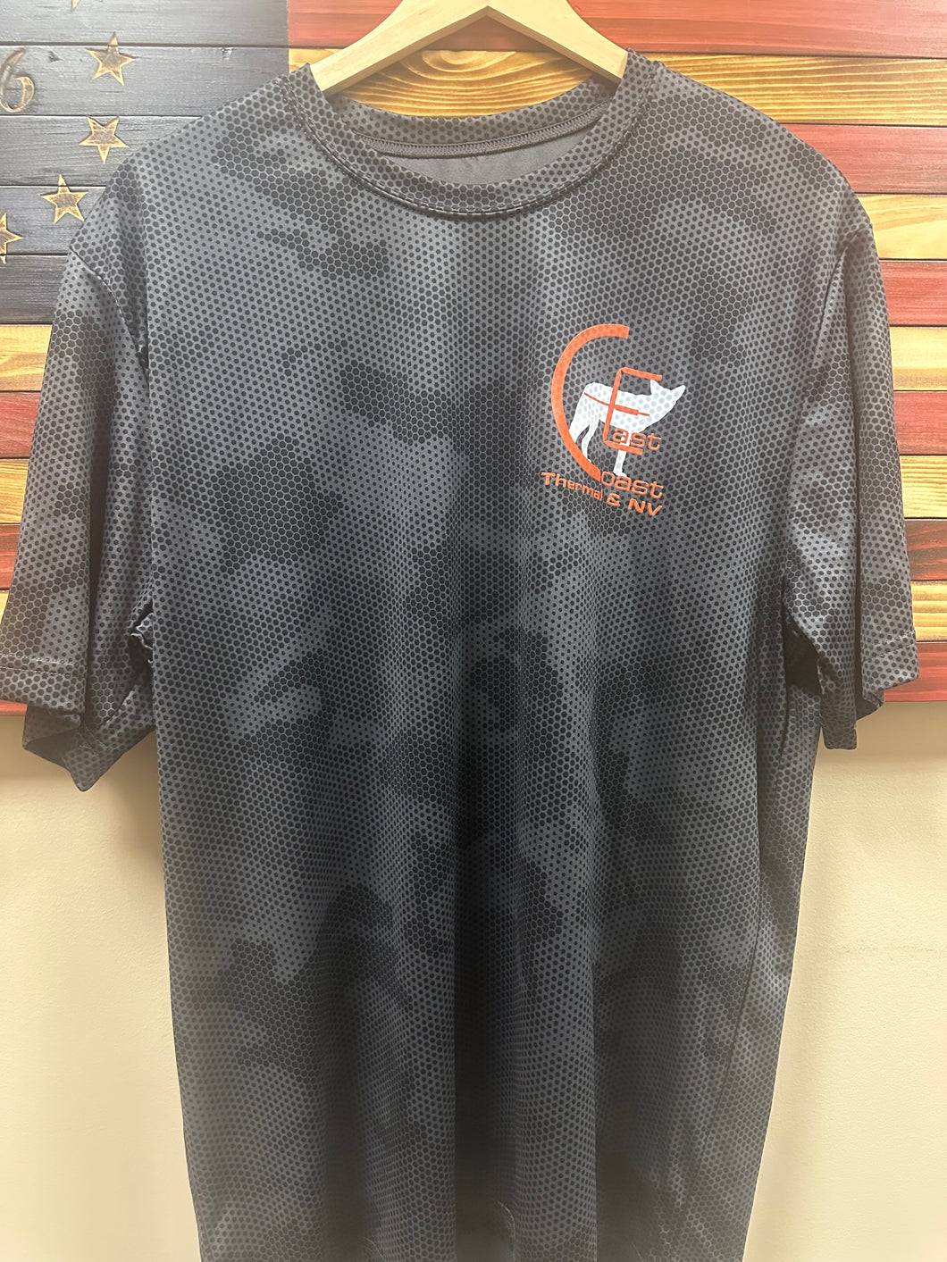 T-shirt -East Coast Thermal Black Multicam Mesh